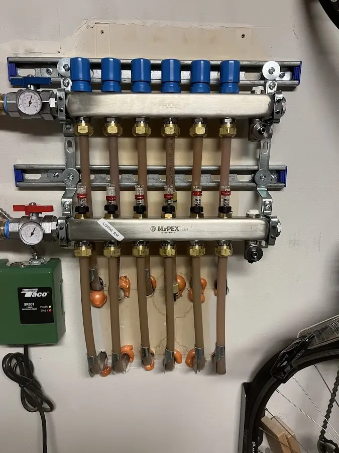 Plumber performing Leak Detection at a residential property in Harris